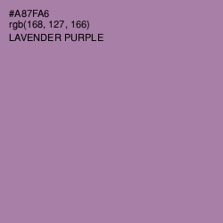 #A87FA6 - Lavender Purple Color Image